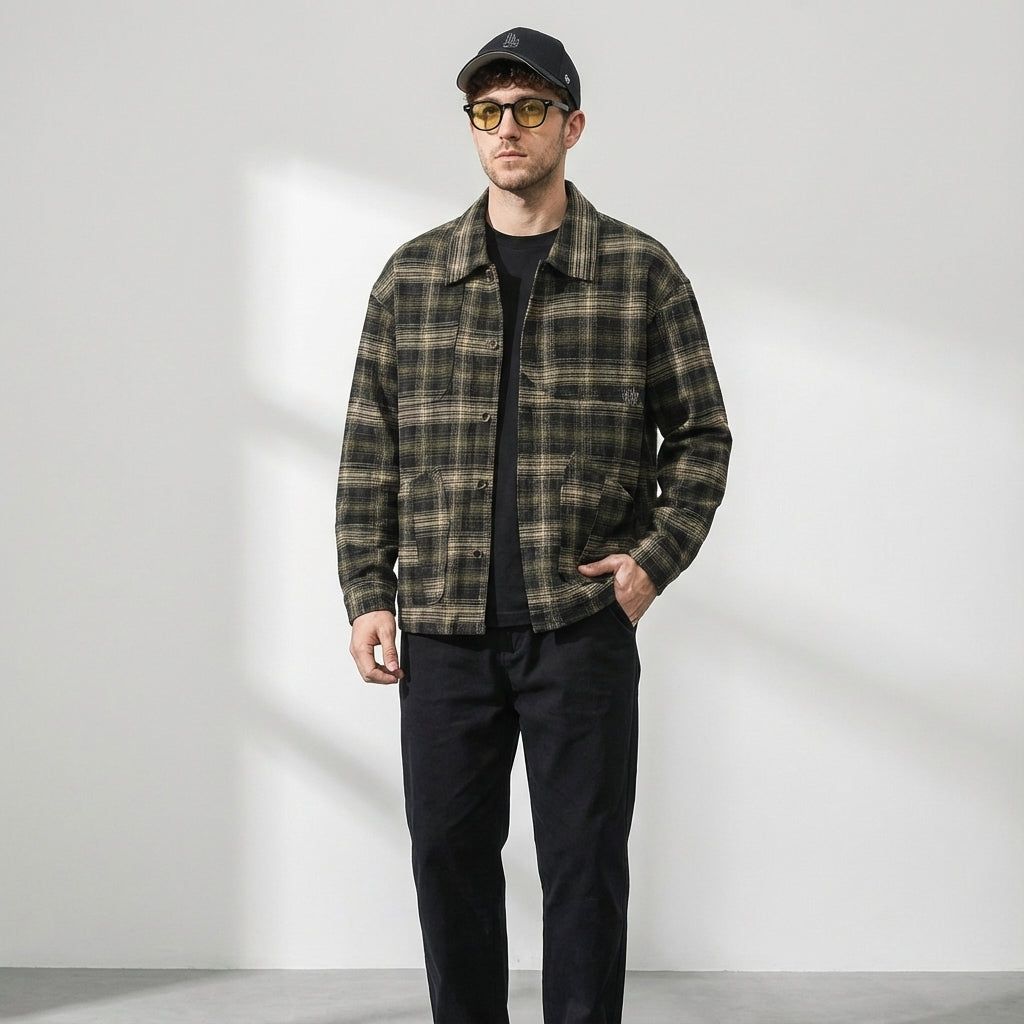 Classic Plaid Layering Winter Shirt
